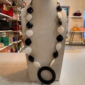 Elegant Black and White Necklace
